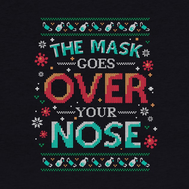 Mask Over Nose 2020 Pandemic Christmas by Geekydog